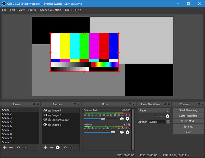 obs studio screen recording